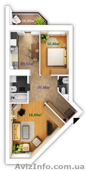 Продаю двухкомную квартиру в ЖК Петровский квартал - <ro>Изображение</ro><ru>Изображение</ru> #2, <ru>Объявление</ru> #900827