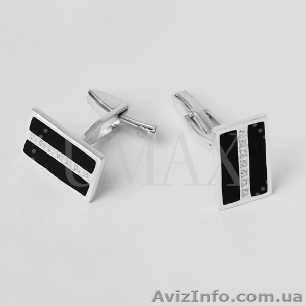 Продаю запонки с цирконием/эмалью. Серебро 925 пробы.  - <ro>Изображение</ro><ru>Изображение</ru> #8, <ru>Объявление</ru> #903471