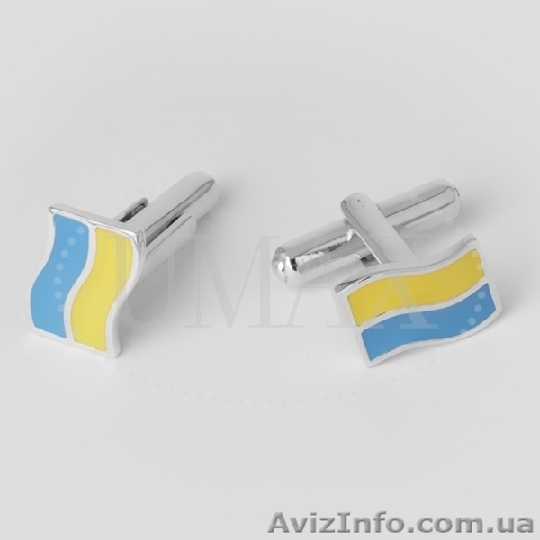 Продаю запонки с цирконием/эмалью. Серебро 925 пробы.  - <ro>Изображение</ro><ru>Изображение</ru> #3, <ru>Объявление</ru> #903471