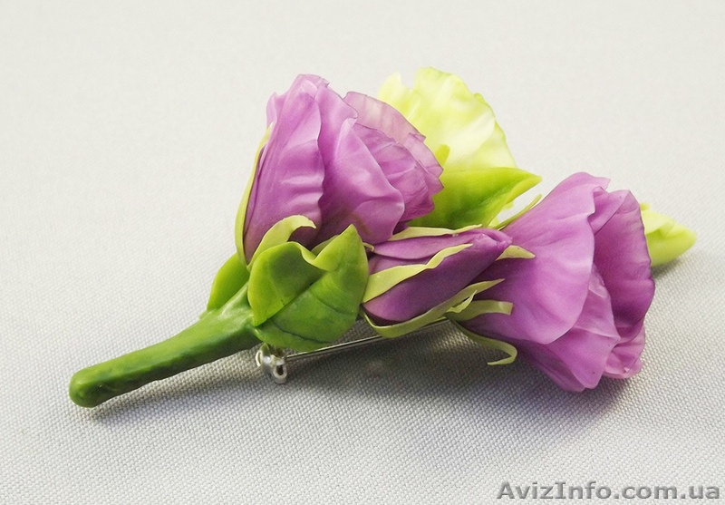 Украшение-брошь Эустома - <ro>Изображение</ro><ru>Изображение</ru> #3, <ru>Объявление</ru> #908105