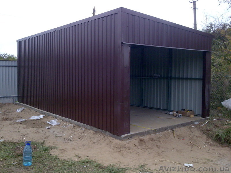Гараж с оцинкованного профиля - <ro>Изображение</ro><ru>Изображение</ru> #2, <ru>Объявление</ru> #881995
