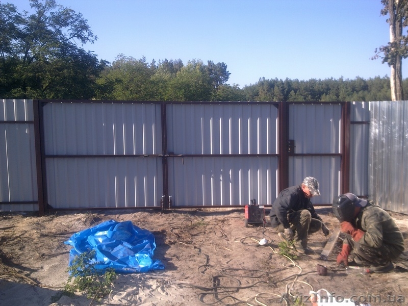 Ворота распашные металлические - <ro>Изображение</ro><ru>Изображение</ru> #4, <ru>Объявление</ru> #882022