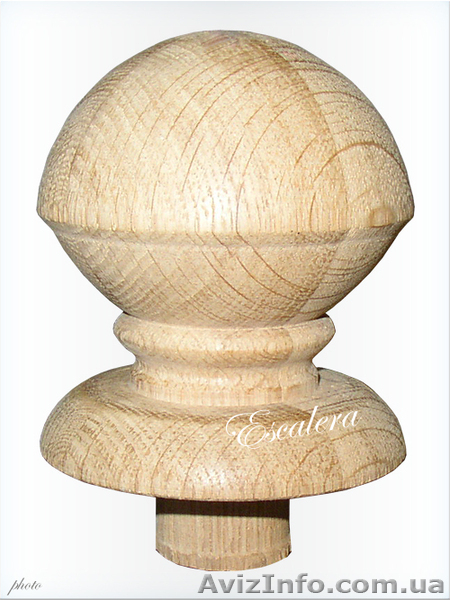 Деревянные точеные и фрезерованные шары и навершия для столбов лестниц - <ro>Изображение</ro><ru>Изображение</ru> #4, <ru>Объявление</ru> #904621