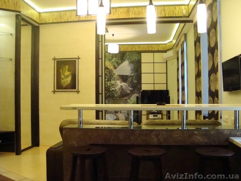 Аренда посуточно 2-комнатной люкс-квартиры в японском стиле на Крещати - <ro>Изображение</ro><ru>Изображение</ru> #1, <ru>Объявление</ru> #925560