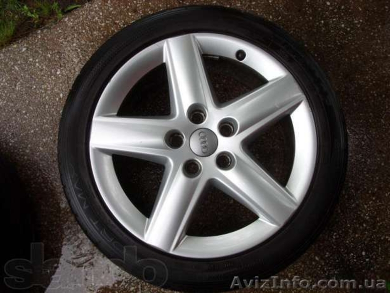 Диски 17 Audi з резиною Dunlop - <ro>Изображение</ro><ru>Изображение</ru> #2, <ru>Объявление</ru> #929347
