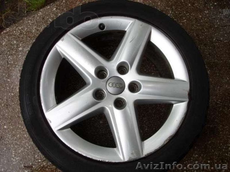 Диски 17 Audi з резиною Dunlop - <ro>Изображение</ro><ru>Изображение</ru> #4, <ru>Объявление</ru> #929347