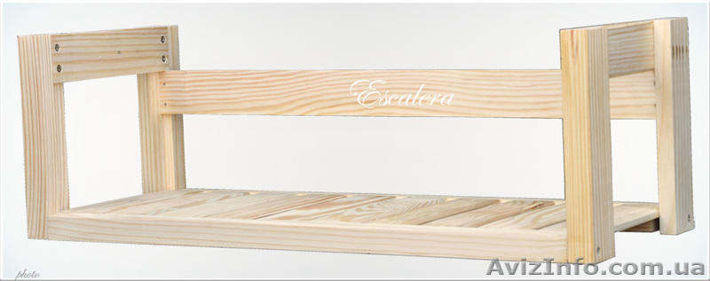 Полка для книг деревянная - <ro>Изображение</ro><ru>Изображение</ru> #2, <ru>Объявление</ru> #922475