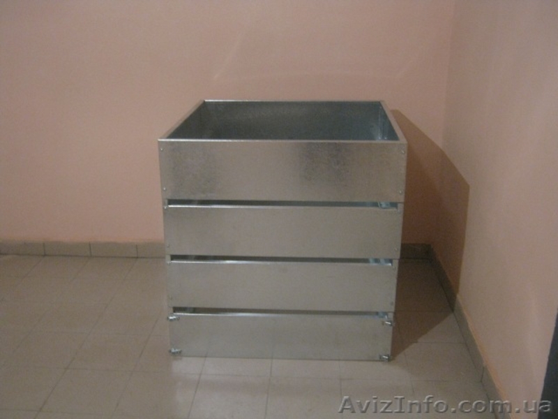 Компостер 1х1х1м из оцинкованного металла - <ro>Изображение</ro><ru>Изображение</ru> #3, <ru>Объявление</ru> #953989