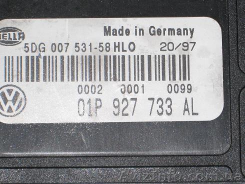 блок управления  для АКПП   VW - 01P927733AL - <ro>Изображение</ro><ru>Изображение</ru> #1, <ru>Объявление</ru> #989460