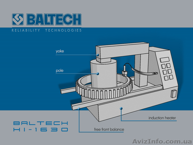 Монтаж подшипников, индукционный нагреватель, BALTECH HI-1630 - <ro>Изображение</ro><ru>Изображение</ru> #1, <ru>Объявление</ru> #992710