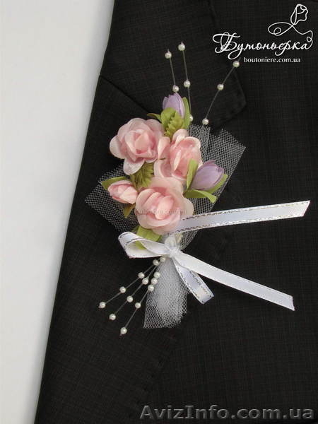 Свадебные бутоньерки ручной работы - <ro>Изображение</ro><ru>Изображение</ru> #3, <ru>Объявление</ru> #988230