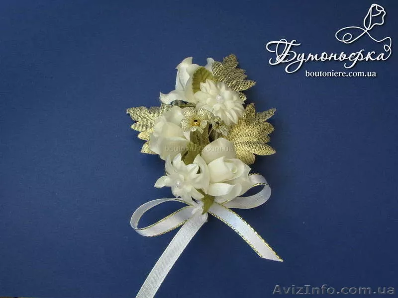 Свадебные бутоньерки ручной работы - <ro>Изображение</ro><ru>Изображение</ru> #4, <ru>Объявление</ru> #988230