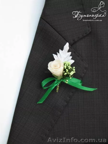 Свадебные бутоньерки ручной работы - <ro>Изображение</ro><ru>Изображение</ru> #7, <ru>Объявление</ru> #988230