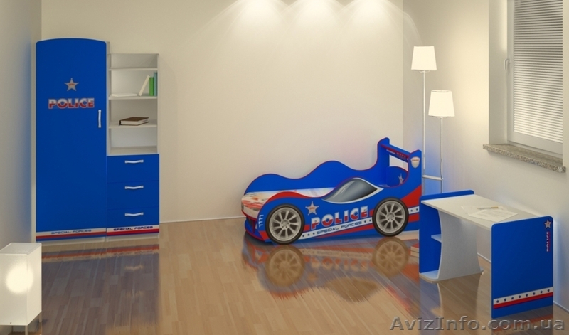 Кровать-машина \"Полиция\" - <ro>Изображение</ro><ru>Изображение</ru> #3, <ru>Объявление</ru> #995719