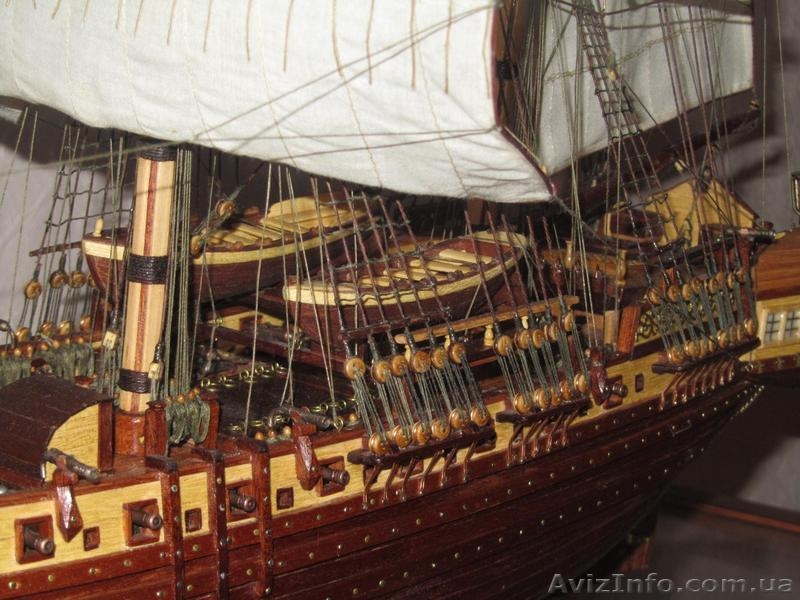 Модель парусного корабля, авторская работа. - <ro>Изображение</ro><ru>Изображение</ru> #3, <ru>Объявление</ru> #1012483