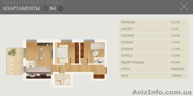 Апартаменты в Юрмале. Майори.Яуна. Под ВНЖ в Латвии. - <ro>Изображение</ro><ru>Изображение</ru> #4, <ru>Объявление</ru> #1020103