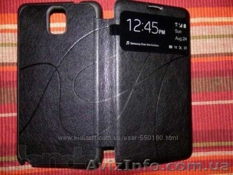 Чехол-книжка кожаный Оскар для Samsung N9000 Not 3 с окошком   - <ro>Изображение</ro><ru>Изображение</ru> #1, <ru>Объявление</ru> #1015122