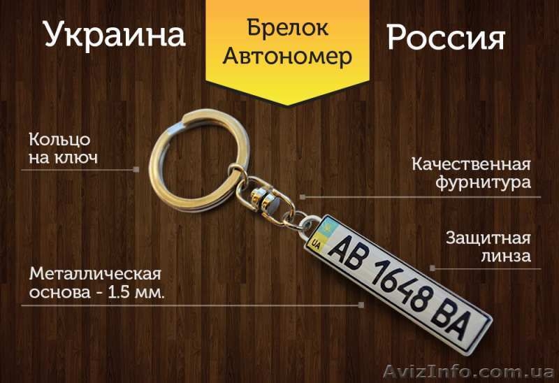 Брелок в виде гос номера автомобиля – отличный подарок - <ro>Изображение</ro><ru>Изображение</ru> #1, <ru>Объявление</ru> #1033929