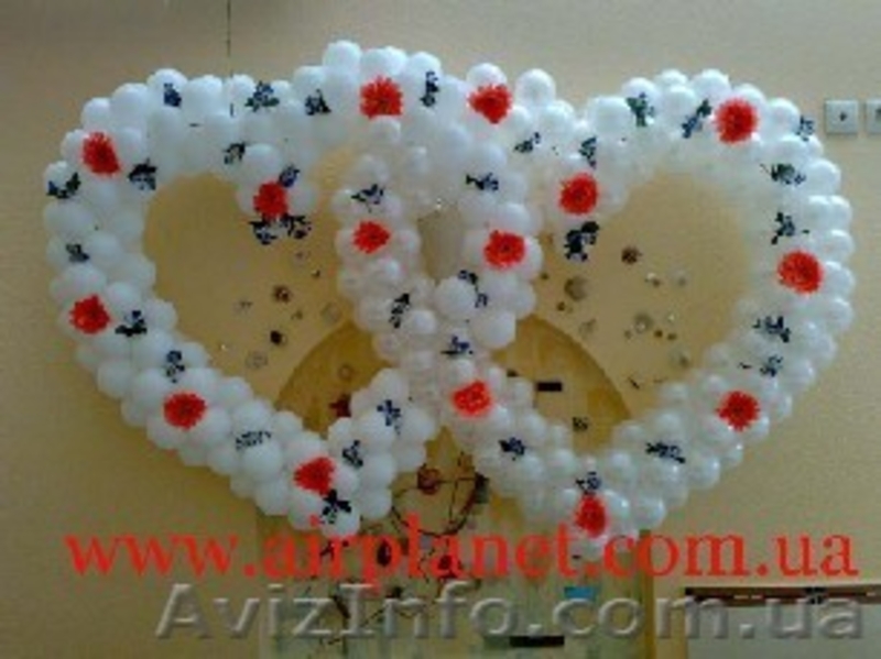 Свадебное оформление шарами, украсить зал, шарики на свадьбу - <ro>Изображение</ro><ru>Изображение</ru> #4, <ru>Объявление</ru> #1037946