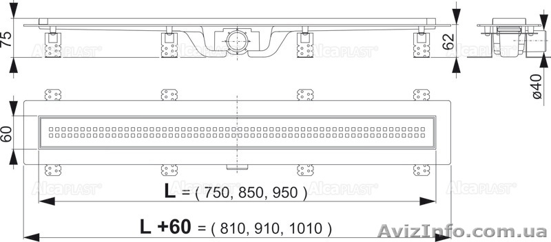 Душевой канал, трап, лоток, сифон ALCAPLAST, RAVAK, сухой сифон - <ro>Изображение</ro><ru>Изображение</ru> #3, <ru>Объявление</ru> #1032095