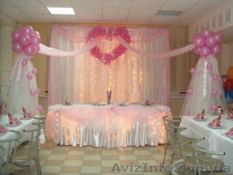 Свадебное оформление шарами, украсить зал, шарики на свадьбу - <ro>Изображение</ro><ru>Изображение</ru> #5, <ru>Объявление</ru> #1037946