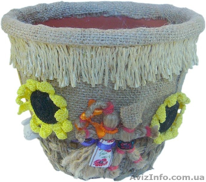 Дизайнерский горшок для цветов "Деревенская жизнь" ручной работы  - <ro>Изображение</ro><ru>Изображение</ru> #4, <ru>Объявление</ru> #1047720