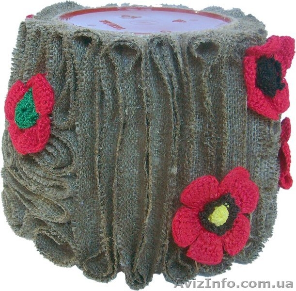 Цветочный горшок "Маковое поле" ручной работы - <ro>Изображение</ro><ru>Изображение</ru> #6, <ru>Объявление</ru> #1047723