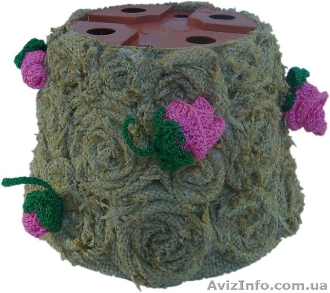 Горшок для цветов "Розовые розы" к празднику, ручной работы - <ro>Изображение</ro><ru>Изображение</ru> #6, <ru>Объявление</ru> #1047726