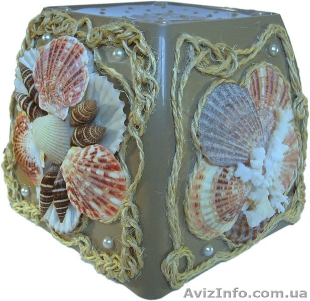 Подарок. Горшок для цветов "Морское воспоминание" ручной работы. - <ro>Изображение</ro><ru>Изображение</ru> #6, <ru>Объявление</ru> #1047731