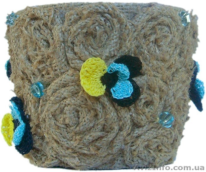 Подарок ручной работы для любимых: Горшок для цветов "Фиалка полевая" - <ro>Изображение</ro><ru>Изображение</ru> #3, <ru>Объявление</ru> #1047729