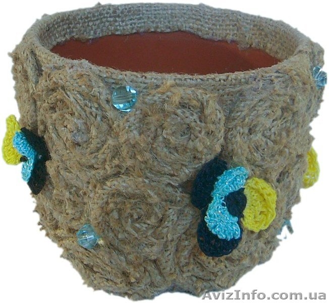 Подарок ручной работы для любимых: Горшок для цветов "Фиалка полевая" - <ro>Изображение</ro><ru>Изображение</ru> #5, <ru>Объявление</ru> #1047729