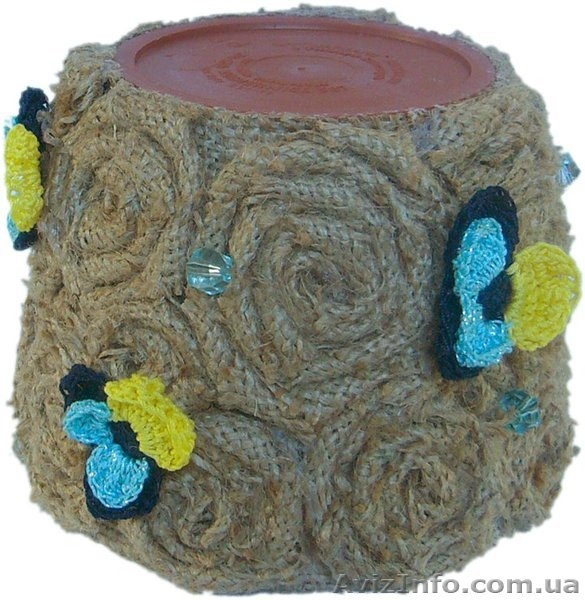 Подарок ручной работы для любимых: Горшок для цветов "Фиалка полевая" - <ro>Изображение</ro><ru>Изображение</ru> #6, <ru>Объявление</ru> #1047729