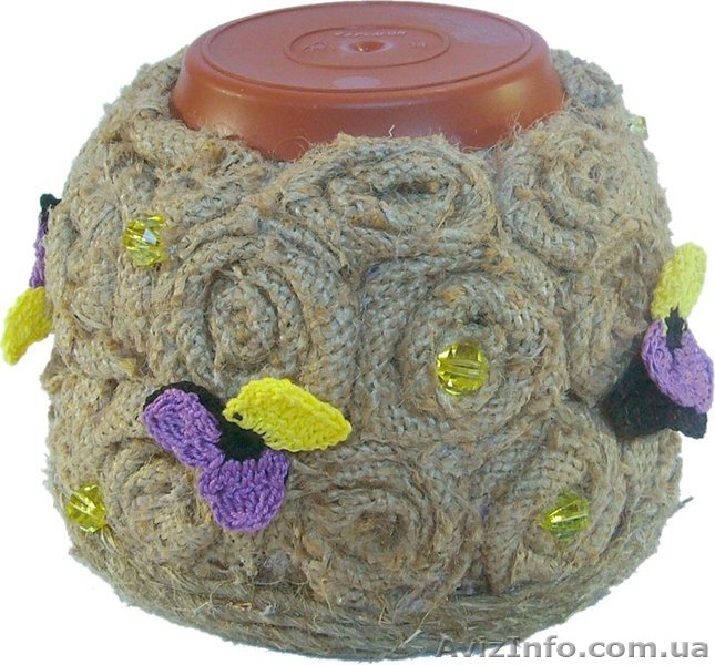 Подарок для любимых: Цветочный горшок ручной работы "Фиалка полевая" - <ro>Изображение</ro><ru>Изображение</ru> #5, <ru>Объявление</ru> #1047730