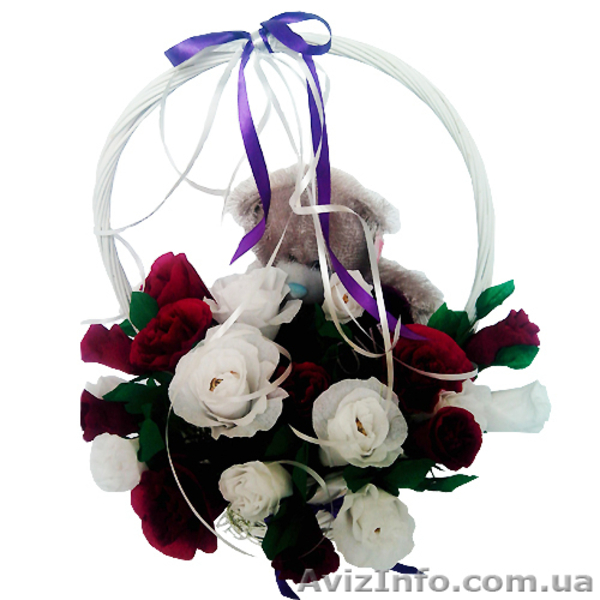 букет из конфет Розы с медвежонком Тэдди - <ro>Изображение</ro><ru>Изображение</ru> #3, <ru>Объявление</ru> #1041807