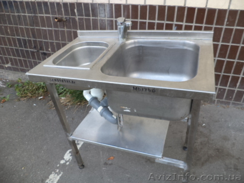 Столы нержавеющие (мойки) и стеллажи б/у в хорошем состоянии - <ro>Изображение</ro><ru>Изображение</ru> #2, <ru>Объявление</ru> #1072073