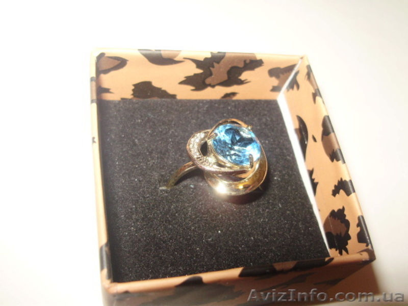 Колечко з бриллиантами  и топазом - <ro>Изображение</ro><ru>Изображение</ru> #1, <ru>Объявление</ru> #1068962