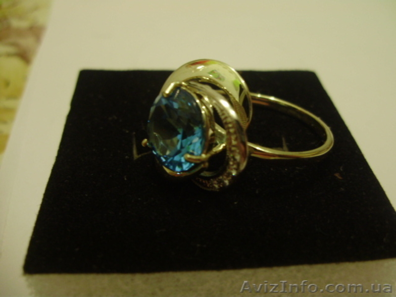 Колечко з бриллиантами  и топазом - <ro>Изображение</ro><ru>Изображение</ru> #3, <ru>Объявление</ru> #1068962