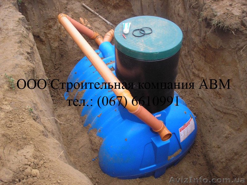 Монтаж автономной канализации, септики для дома, коттеджа, дачи... - <ro>Изображение</ro><ru>Изображение</ru> #4, <ru>Объявление</ru> #27633