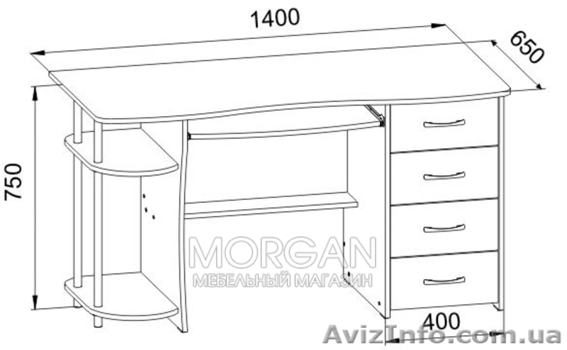 Стол компьютерный С222БН (Compass, Украина) - <ro>Изображение</ro><ru>Изображение</ru> #5, <ru>Объявление</ru> #1114809