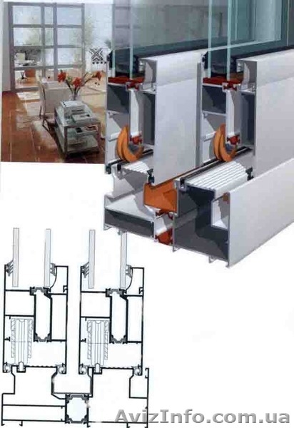 Раздвижные окна и двери из алюминия ,теплые и холодные . - <ro>Изображение</ro><ru>Изображение</ru> #1, <ru>Объявление</ru> #1114452