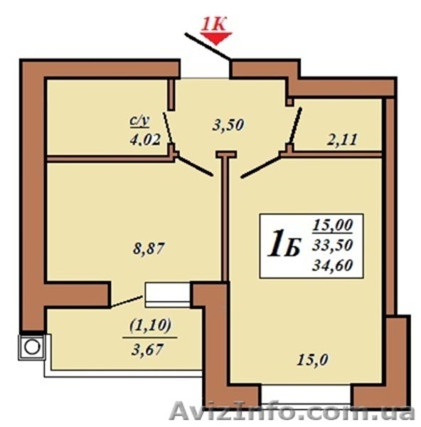 Квартира в новостройке от застройщика -18 км от Киева (ЖК Екомісто) . - <ro>Изображение</ro><ru>Изображение</ru> #6, <ru>Объявление</ru> #1124232