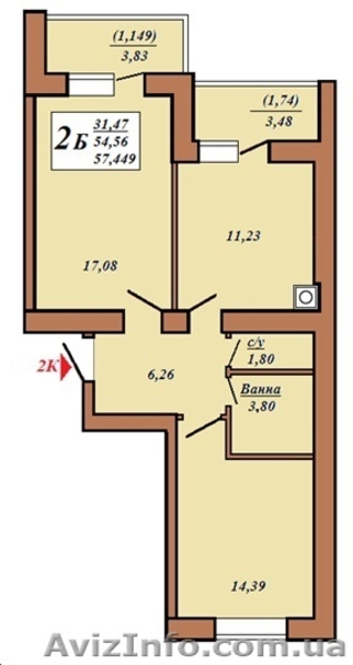 Квартира в новостройке от застройщика -18 км от Киева (ЖК Екомісто) . - <ro>Изображение</ro><ru>Изображение</ru> #3, <ru>Объявление</ru> #1124232