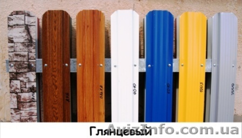 Штакетник металлический ширина 115мм (глянец, матовый, под дерево) - <ro>Изображение</ro><ru>Изображение</ru> #2, <ru>Объявление</ru> #1171256