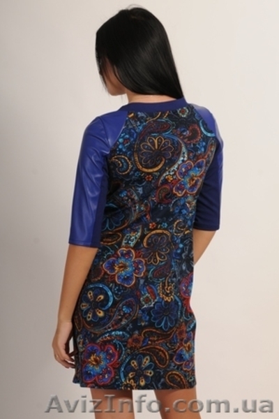 Яркое платье с рукавами из кожи - <ro>Изображение</ro><ru>Изображение</ru> #2, <ru>Объявление</ru> #1187241