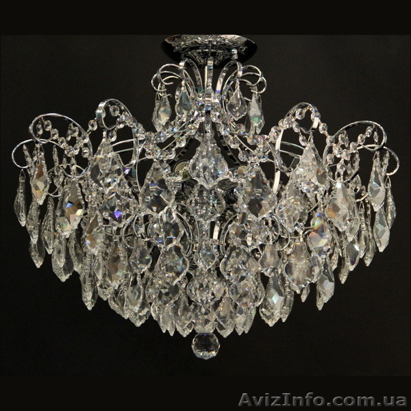 Люстра хрустальная припотолочная Rainbow 50095/6 cr/wt - <ro>Изображение</ro><ru>Изображение</ru> #3, <ru>Объявление</ru> #1190457