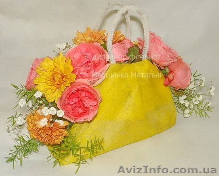 Букет-сумка из цветов - <ro>Изображение</ro><ru>Изображение</ru> #4, <ru>Объявление</ru> #1221748