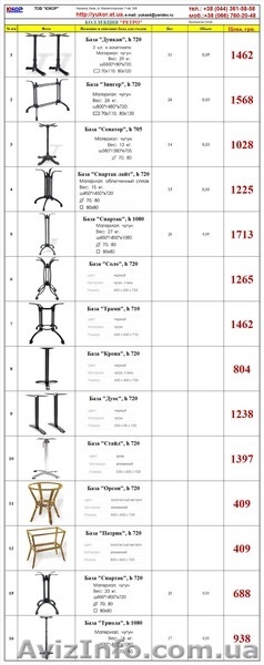 Основания для столов (базы, ножки, опоры, подстолья столов) купить Киеве - <ro>Изображение</ro><ru>Изображение</ru> #2, <ru>Объявление</ru> #1216582