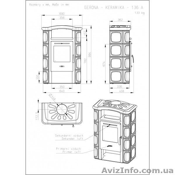 Печь Romotop GERONA - <ro>Изображение</ro><ru>Изображение</ru> #4, <ru>Объявление</ru> #1214974