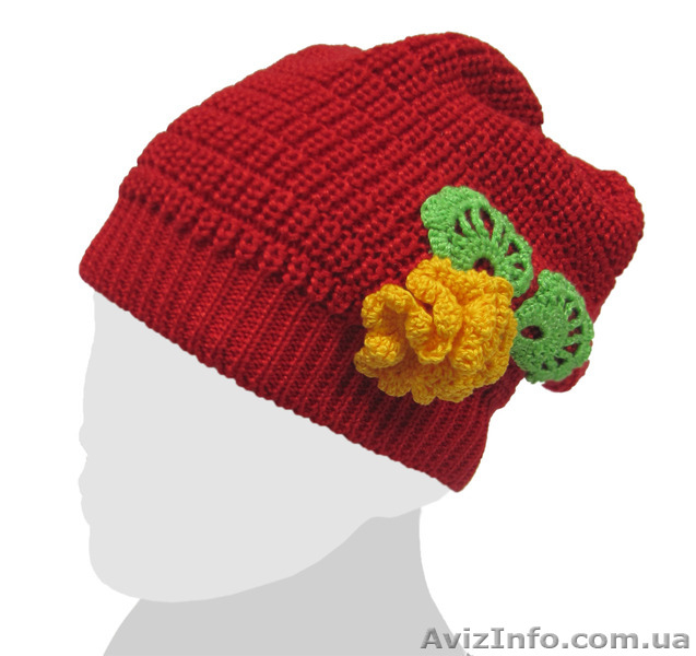 Нарядная шапочка демисезонная для девочек. Хлопок/вискоза. - <ro>Изображение</ro><ru>Изображение</ru> #3, <ru>Объявление</ru> #1230912