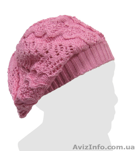 Ажурный берет демисезонный для девочек. Хлопок/вискоза. - <ro>Изображение</ro><ru>Изображение</ru> #9, <ru>Объявление</ru> #1230909
